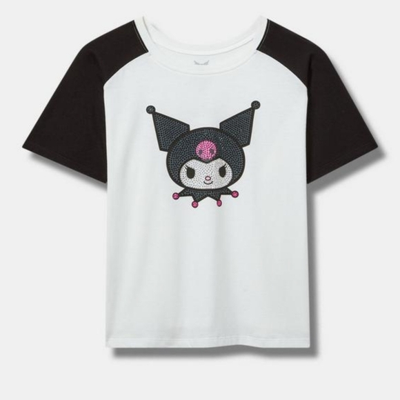 NWT Kuromi Cotton Raglan Tee - Picture 1 of 4